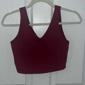 red sports bra/ tank top